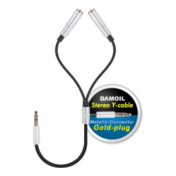 DA-ST Y 4극-실버 METAL 스테레오Y젠더 이어폰Y 실버메탈