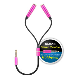 DA-ST Y 4극-레드 스테레오Y젠더 이어폰Y 레드메탈