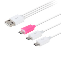 DA-SMART3IN1(932) 1m 스마트폰 충전케이블 문어발휴대폰 멀티충전케이블 차량용충전케이블 