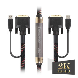 DA-ACTIVE EX DVI-35M 다모일 리피터 내장 DVI케이블 (35m) 모니터케이블 영상케이블