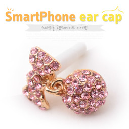 Coms 스마트폰 이어캡 - 분홍원형