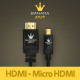 BANANA Gold HDMI/HDMI(Micro)케이블 1.8M 블랙/수퍼슬림