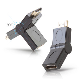 DA-HDMIMF90 꺾임젠더 HDMI젠더 HDMI포트보호용 젠더 HDMI케이블연결