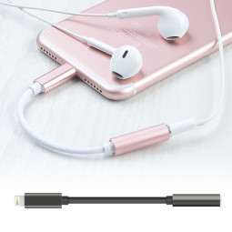 DA-STI7(BLACK) 다모일 이어폰 변환젠더 (아이폰7용) 아이폰7 라이트닝커넥터를 이용한 3.5mm 이어폰변환 젠더