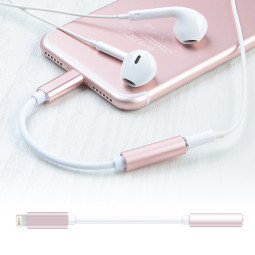 DA-STI7(PINK) 다모일 이어폰 변환젠더 (아이폰7용) 아이폰7 라이트닝커넥터를 이용한 3.5mm 이어폰변환 젠더