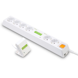 센서 먹깨비멀티탭 6구1.5M 동작감지센서탑재 멀티콘센트