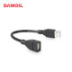 DA-G-USBMF15BK USB 2.0 연장 자바라블랙젠더