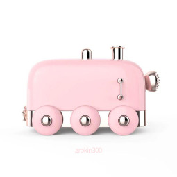 HABBSI 기차 가습기 LED 무드등 핑크색