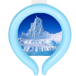 아이스 넥밴드 넥쿨링 얼음목걸이 안전기준인증 블루