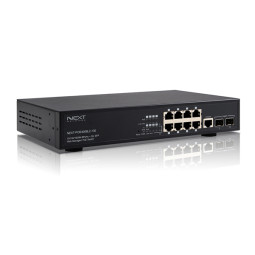 NEXT-POE4008L2-130 기가비트 POE 8포트 스위치허브(130W) + SFP 2포트