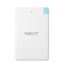 NEXT-2000PB 카드형 보조배터리 2000mAh 케이블일체형