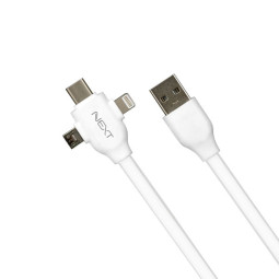 NEXT-1563P USB3.1케이블 3in1 Type-C/Micro5P/8핀 1m