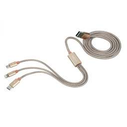 NEXT-1583LCM Micro 5핀+C타입+애플8핀 케이블/1.1m