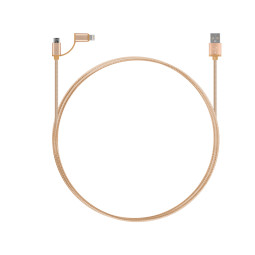 NEXT-1527LM USB to 라이트닝8핀 + Micro 5pin 충전/데이터 케이블 1M