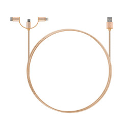 NEXT-1529LCMD USB to 라이트닝 8핀 + type-c +Micro 5pin 충전/데이터 cable(커넥터타입)