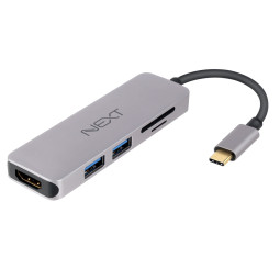 NEXT-317TCH Type-C to UHD 4K HDMI/USB3.0/SD/MicroSD 4 in 1 아답터