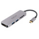 NEXT-317TCH Type-C to UHD 4K HDMI/USB3.0/SD/MicroSD 4 in 1 아답터
