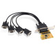 SUNIX-SER6456AL-C 4Port RS232 PCI-Express Card(Max, 115.2Kbps)