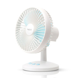 NEXT-1425FAN 저소음 탁상용 충전식 USB 미니 회전선풍기