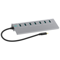 C타입 유전원 7포트 USB허브 USB3.2 GEN2 10G XT1301061