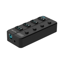 유전원 4포트 개별 전원버튼 USB허브 USB3.2 GEN2 10G XT1301065