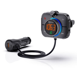 올인원 차량용 블루투스 무선카팩 마이크 지원 QC 3.0 + PD 20W 충전포트 지원