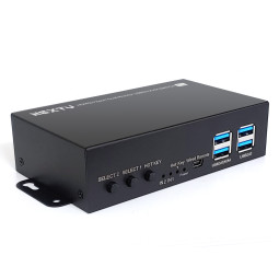 HDMI 2포트 DUAL KVM 스위치 with KEYPAD 4k 60Hz 핫키