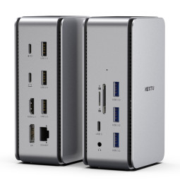 USB4 Type-C 14in 1 HDMI+DP 듀얼 도킹스테이션