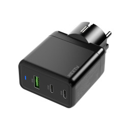 추오하 PD 65W PPS GaN 멀티 초고속 접지충전기 QC637GAN BK