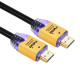 넥시 HDMI LED 블랙 골드 메탈케이블 1.4Ver 15M NX63