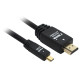 넥시 HDMI-Micro HDMI 블랙메탈 고급형 케이블 1.4Ver 1.5M NX66