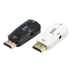 넥시 HDMI to D-SUB RGB 오디오 블랙 NX348