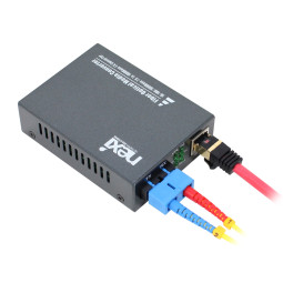 넥시 기가 광컨버터 1000Mbps 싱글모드 NX529