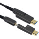 넥시 HDMI2.0 분리형 하이브리드 광 케이블 15m NX751