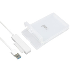 넥시 USB 3.0 2.5인치 HDD SSD 외장하드 케이스 화이트 NX774