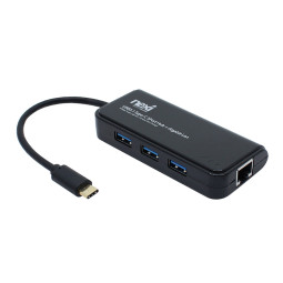 넥시 USB3.1 Type-C 3포트 허브 기가비트랜카드 NX829