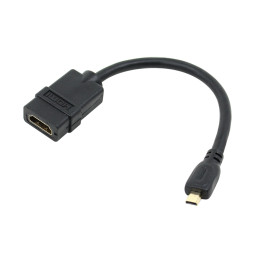 넥시 Micro HDMI M - HDMI F 젠더 15cm NX263