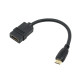 넥시 Mini HDMI M - HDMI F 젠더 15cm NX264