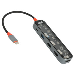 넥시 5in1 USB C타입 포트 확장 멀티허브 HDMI 4K 60Hz NX1329