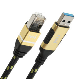 NX1389 USB A(M) to RJ45(M) 기가 랜케이블 5M(NX-UA-RJ45-050M)