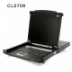 19&quot; Single Rail 8-Port PS/2-USB LCD KVMP