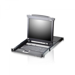 8-포트 PS/2-USB VGA LCD KVM 스위치 17인치