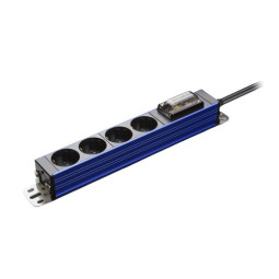 고용량 멀티탭 4구 3M 알루미늄 서버탭 블루 HDSVAL-GN43B