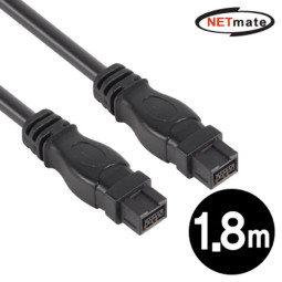 NETmate NMCB-9M18 IEEE1394B 9P Bilingual케이블 1.8m