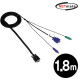 NETmate 3L-12018C KVM 3-in-1 케이블 1.8m (RGB)