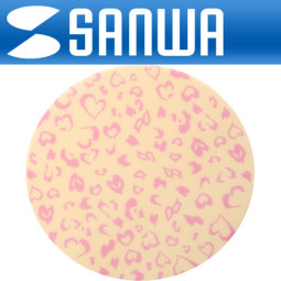 SANWA MPD-212HP4 Lovely 마우스 패드(Leopard 핑크)