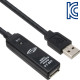 NETmate CBL-203B-15M USB2.0 리피터 15m (LED/전원 아답터 포함)