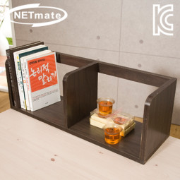 NETmate NMK-OBC03 라운드형 책꽂이 (600x200x200/월넛)