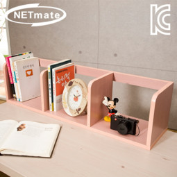 NETmate NMK-OBC10 라운드형 책꽂이 (800x200x200/핑크)