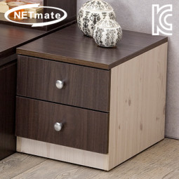 NETmate NMK-OD203 2단 서랍장 (월넛)